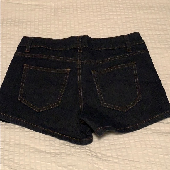 navy blue Jean shorts - Picture 2 of 3